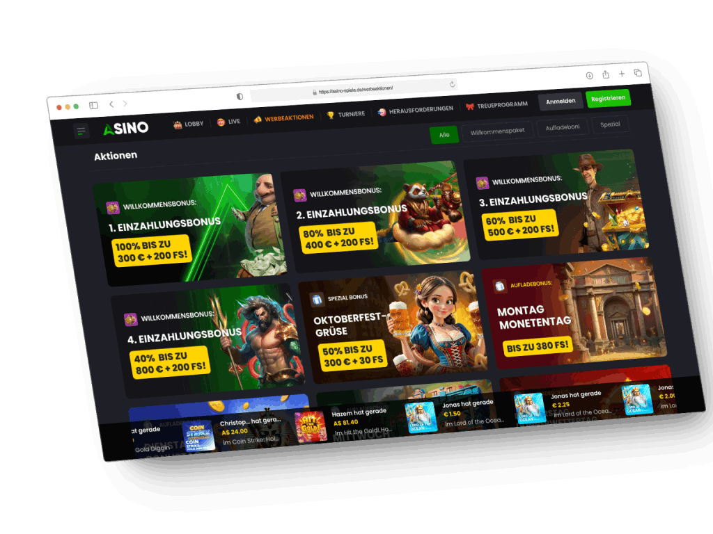 casino Asino promo code